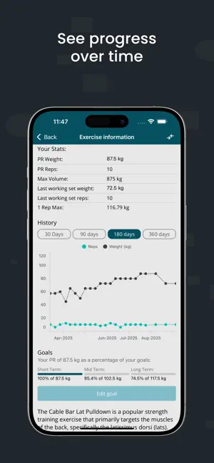 Aspira Workout Tracker screenshot 4