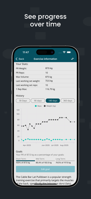 Aspira Workout Tracker Screenshot 4 of 8