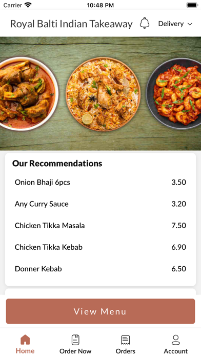 Royal Balti Indian Takeaway Screenshot