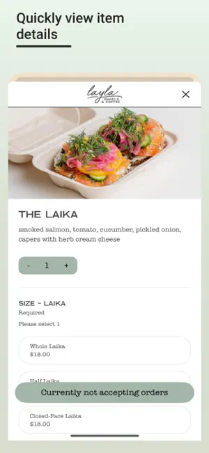 Layla Bagels & Coffee screenshot 4