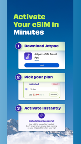 Jetpac: eSIM Travel App screenshot