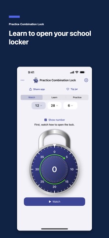 Practice Combination Lock Screenshot 1 of 4