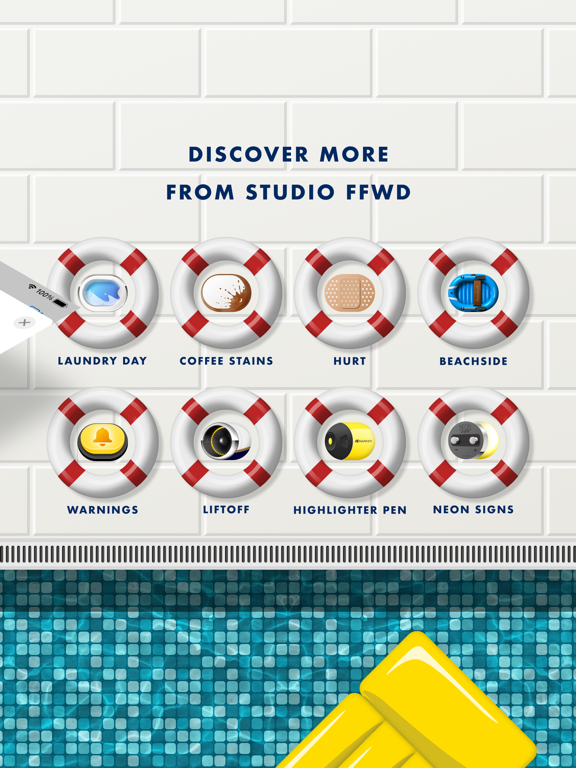 Poolside Refreshed iPad screenshot 4 - Stickers app