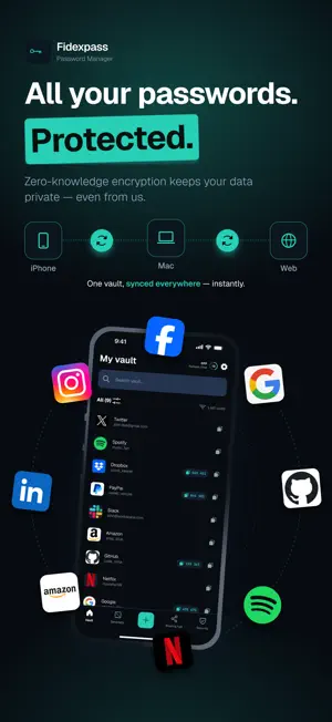 Fidexpass: Password Manager screenshot 1