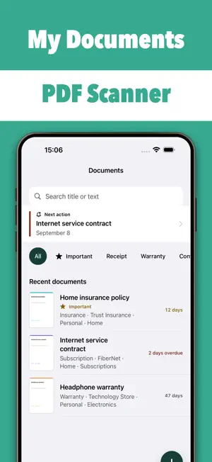 My Documents: PDF Scanner screenshot 1