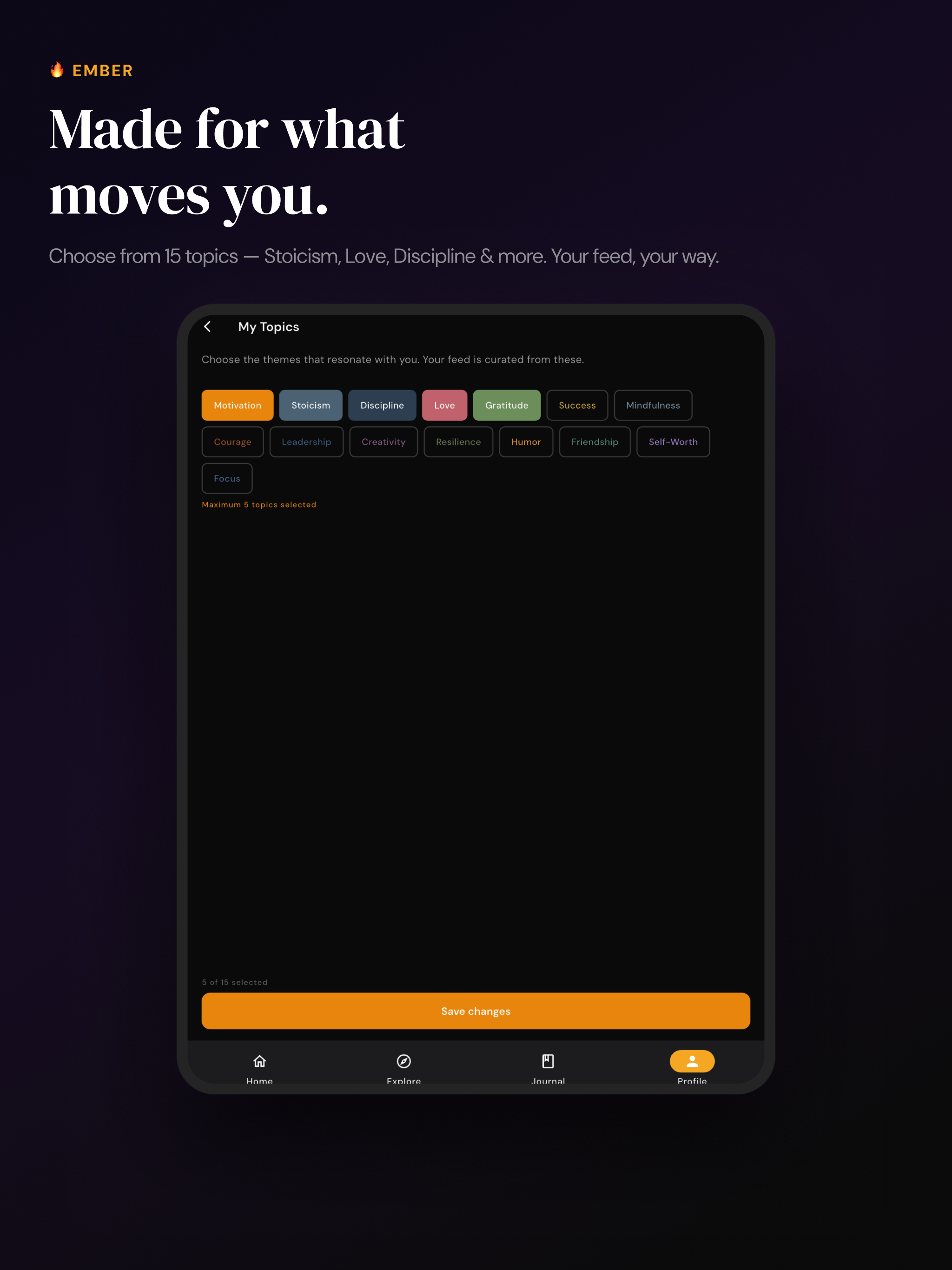 Ember - Daily Quotes & Journal screenshot 9