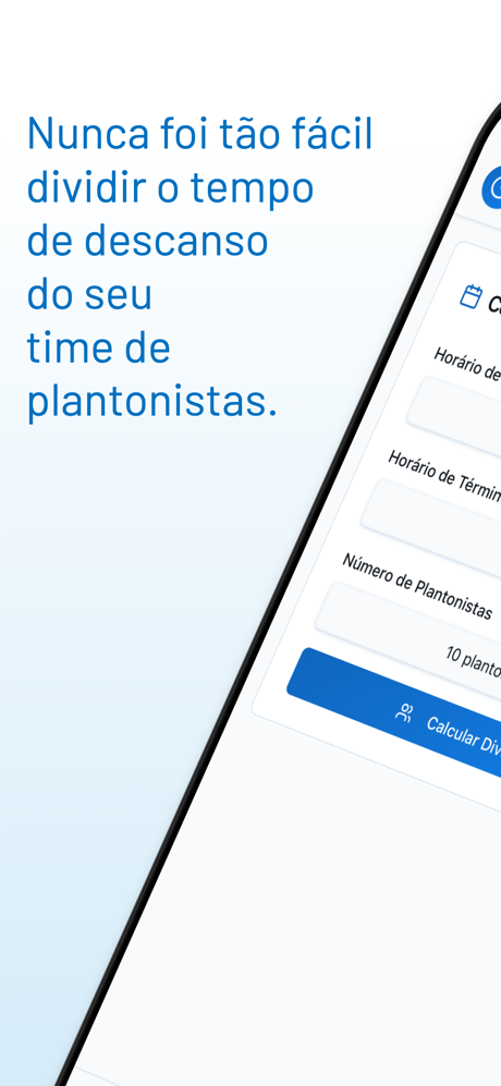 Divisão fácil de horários