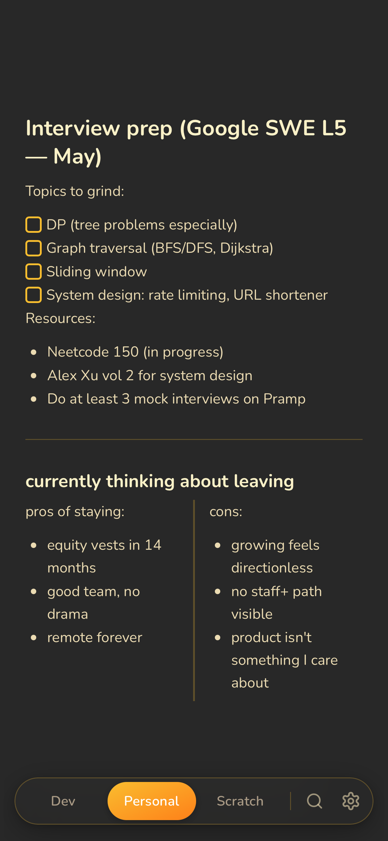 Benchpad — Scratchpad Notes screenshot 4
