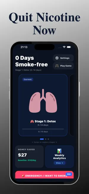 Quit Nicotine: Now screenshot 1