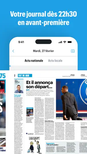 Capture d'écran de Journal Le Parisien sur iPhone 2