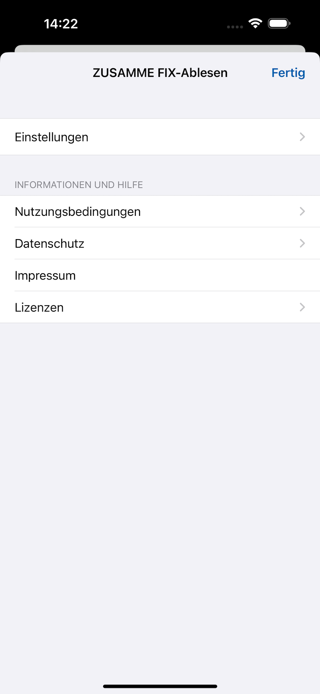 ZUSAMME FIX-Ablesen