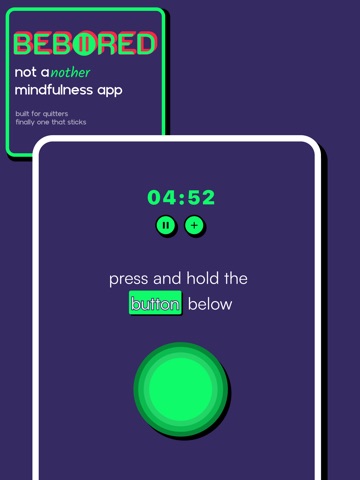 bebored: mindfulness, fixed iPad screenshot