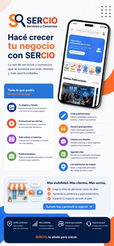 Sercio: Servicios y Comercios iPhone screenshot