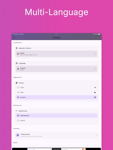 Zero Kam - Telecom Utility iPad screenshot