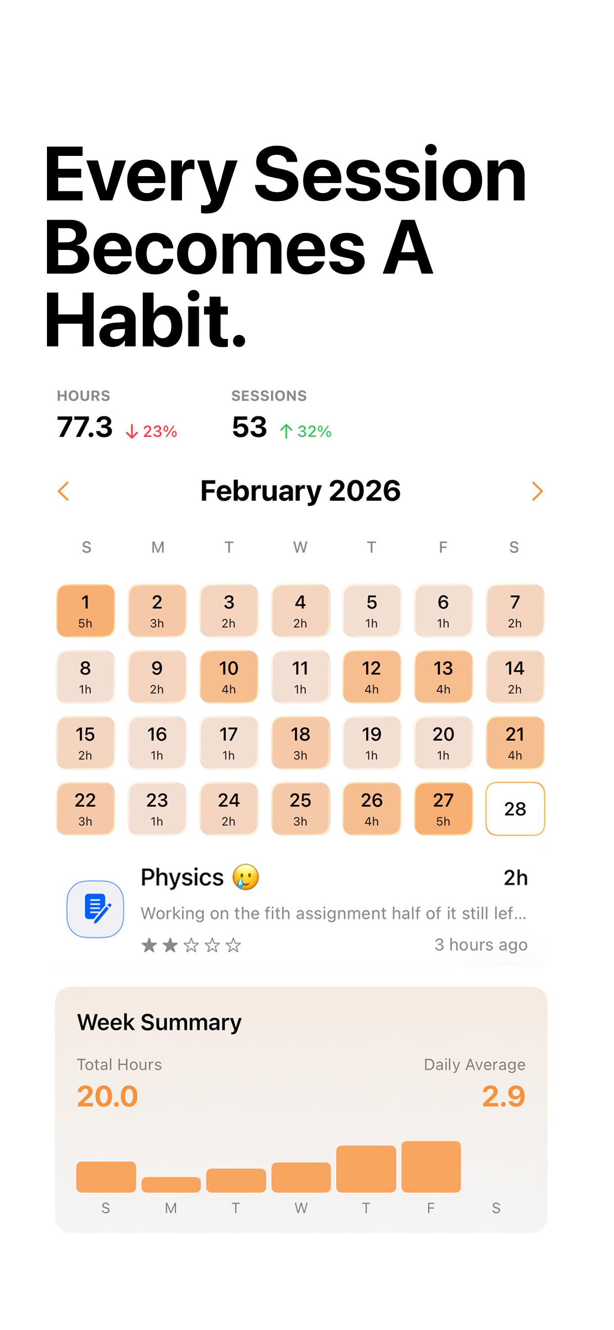 EstudyLog - Study Tracker screenshot 3