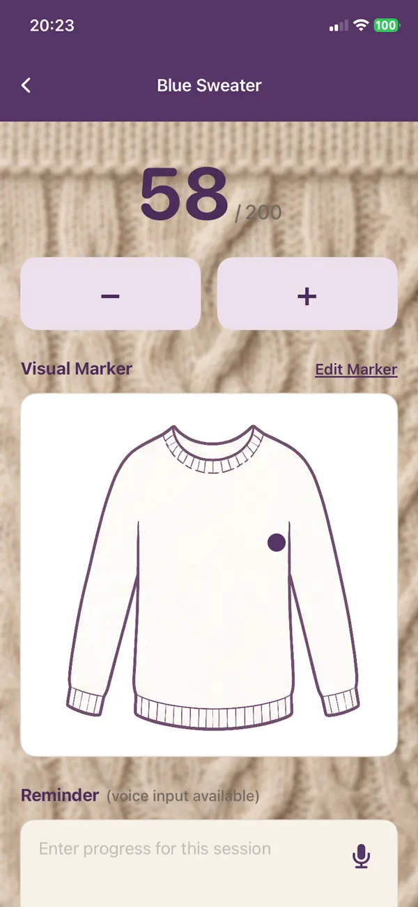 Screenshot #3 pour KnitKeep Row Counter