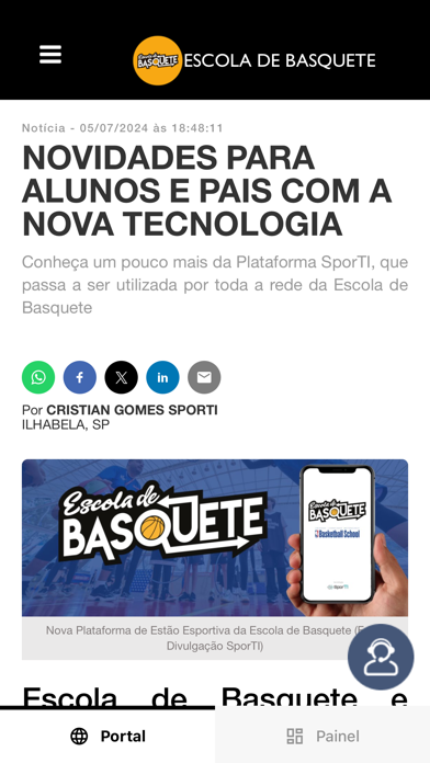 Escola de Basquete Screenshot