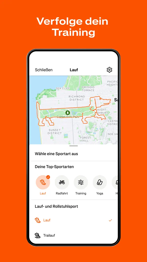 Strava: Run, Ride, Hike iPhone App Screenshot 2 – Gesundheit & Fitness