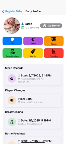 Baby Tracker ۬ iPhone screenshot