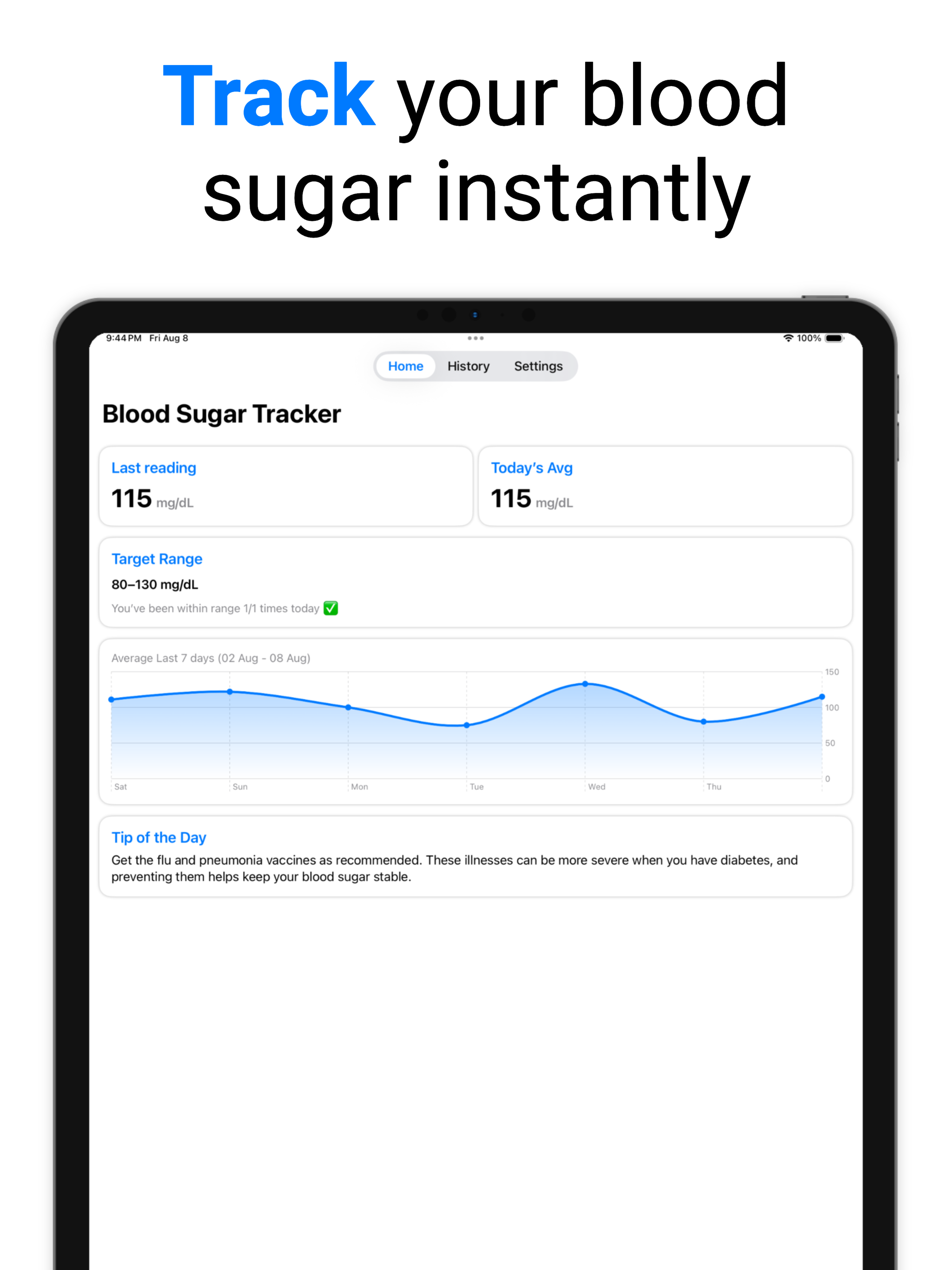 Blood Sugar Tracker – Glucose screenshot 5