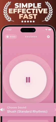 Baby Shusher Sounds for Sleep iPhone screenshot