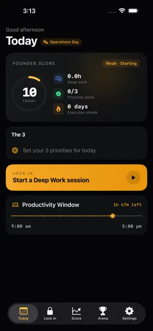 Founder Focus screenshot 2