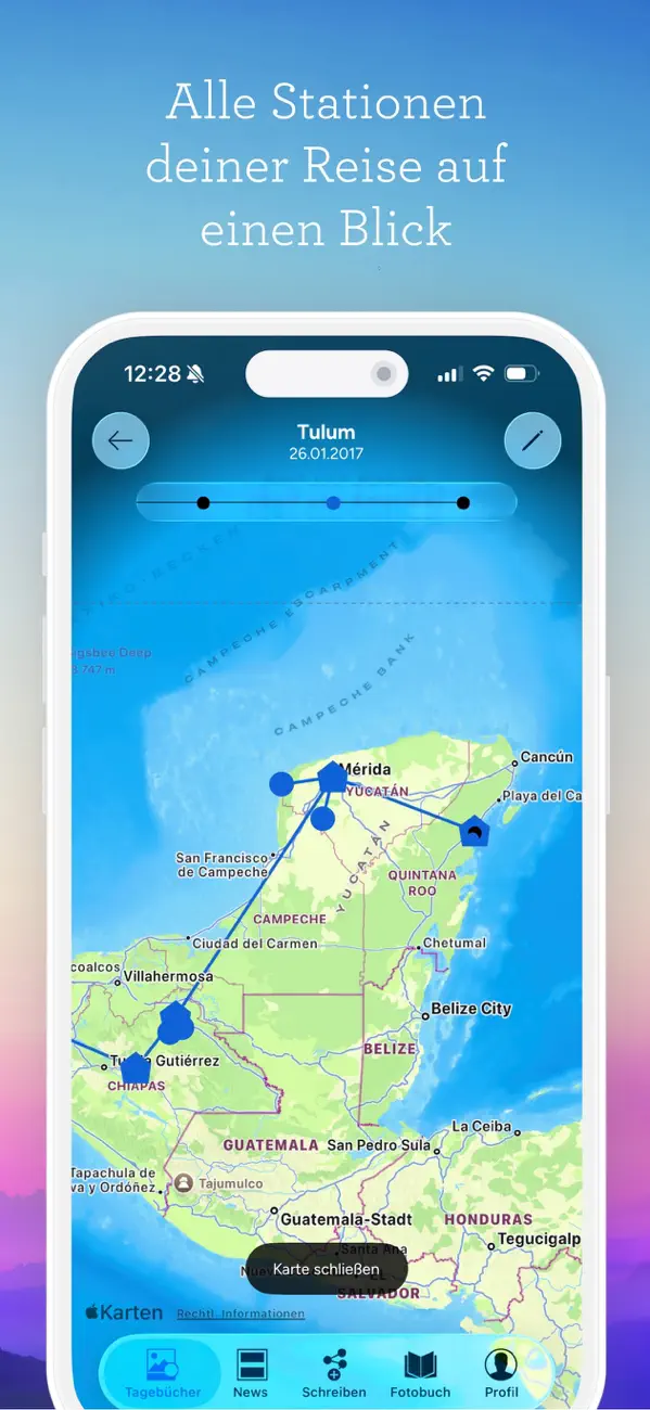 Screenshot #3 pour Tripmii - Reisetagebuch