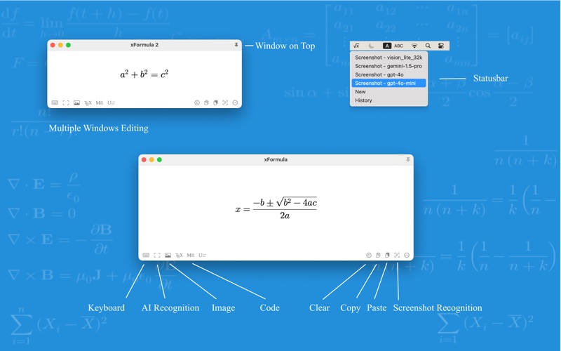 xFormula - Equation Editor Screenshot