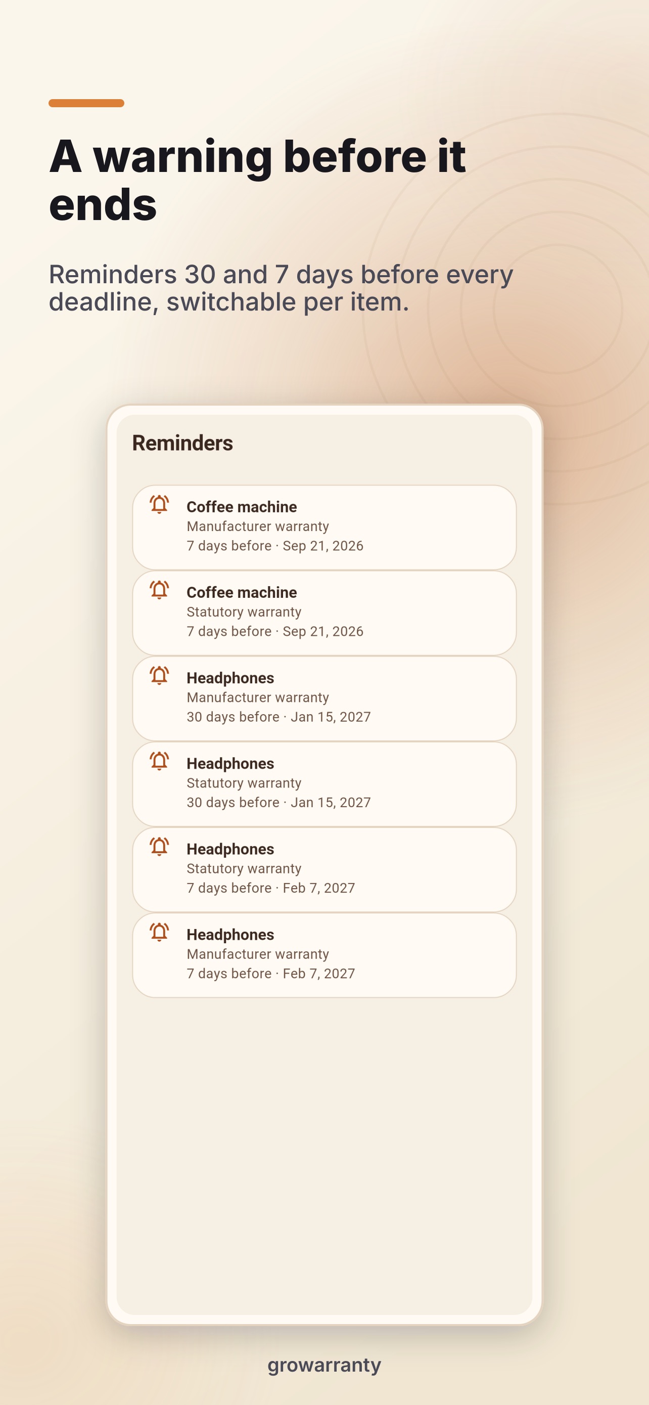 Screenshot 5 of growarranty
