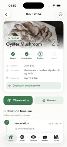 Myco Growth Journal Screenshot 2 of 6