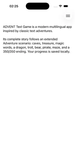 Capture d'écran de Advent - Text Game sur iPhone 2