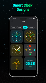 Digital Neon Night Clock screenshot