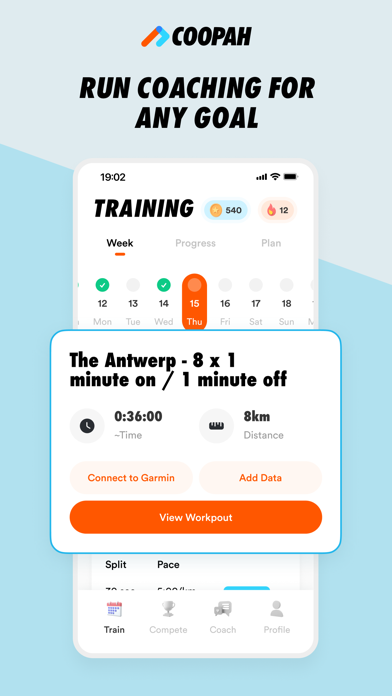 Coopah: The Run Coaching App Screenshot