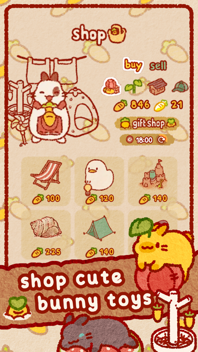 Usagi Shima: Cute Bunny Game Screenshot