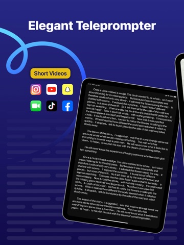 Teleprompter - Captions iPad screenshot 1