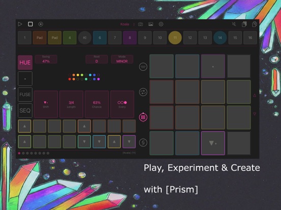 Screenshot #1 for Prism MIDI Sequencer