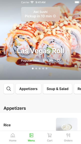 Awi Sushi iPhone screenshot 2 - Food & Drink app