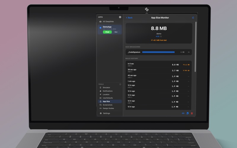 LinkLab for Xcode Simulator screenshot