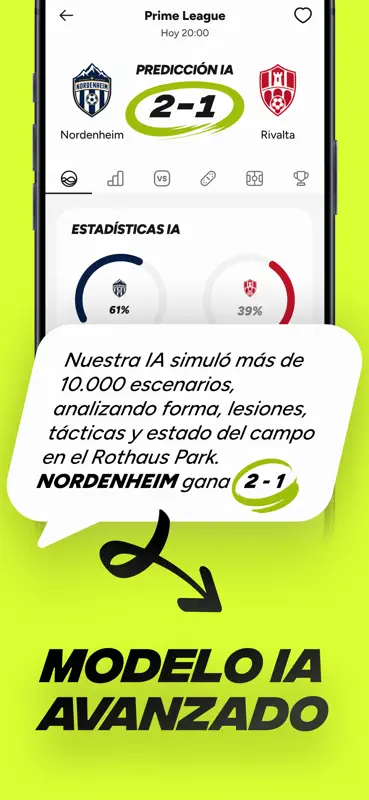Fútbol IA: Pronósticos, Momios screenshot 2 of 6