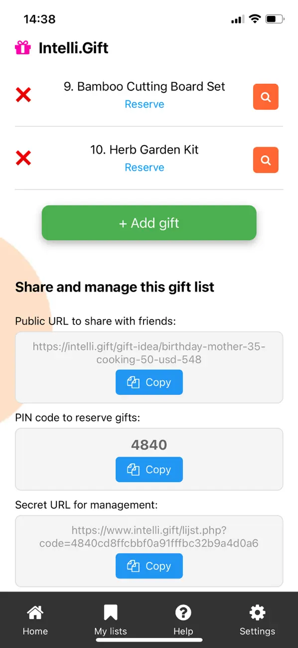 Screenshot #3 pour Intelli.Gift