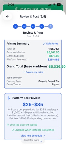 FloorConnect iPhone screenshot