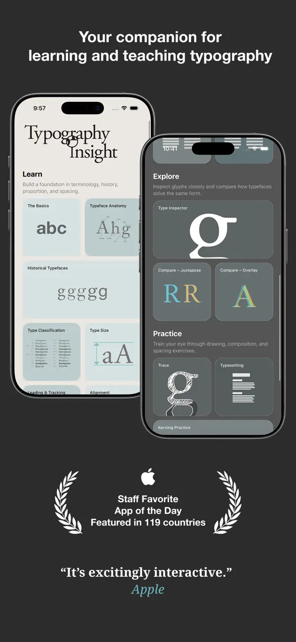 Screenshot #1 pour Typography Insight
