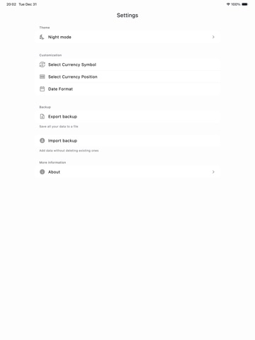 Account Balance T iPad screenshot