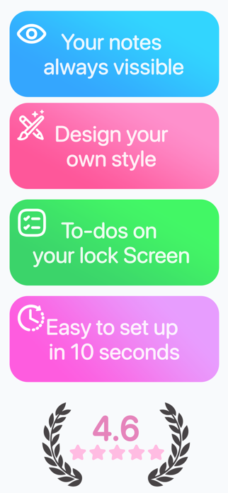 Lock Screen Note - Widget Screenshot 2 of 6