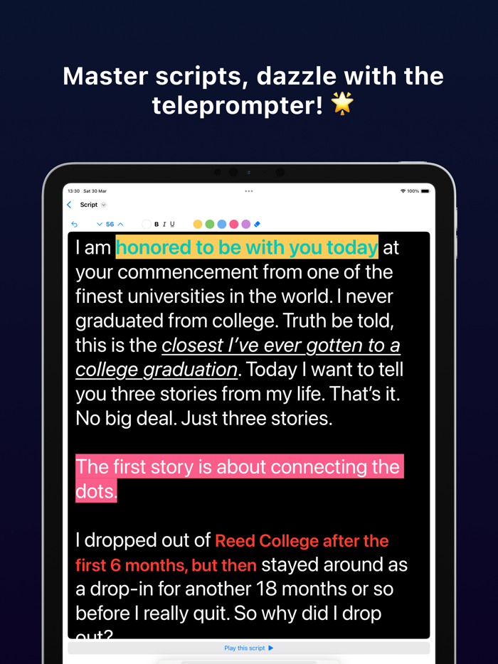 Spatial Teleprompter