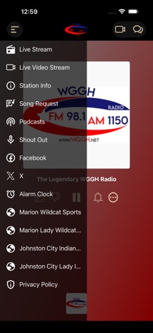 WGGH Radio screenshot