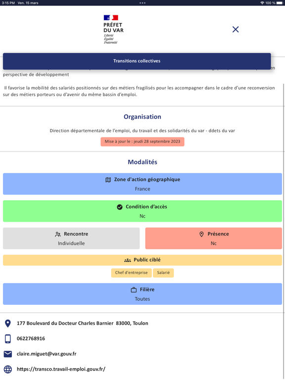 Screenshot #5 pour ESPACE ENTREPRISES 83