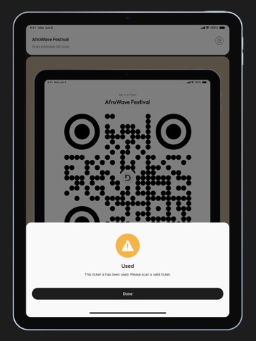 Ding Pass | Ticket Scanner iPad screenshot