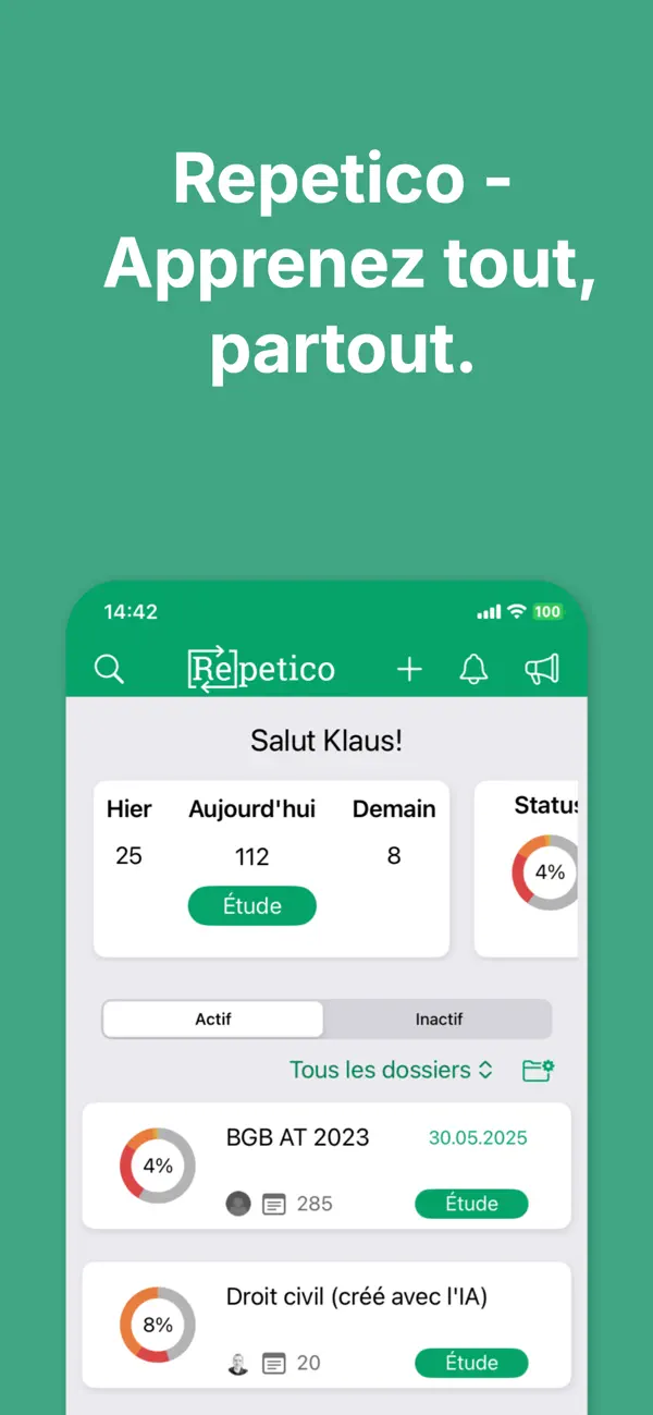 Screenshot #1 pour Repetico - Apprends vite !