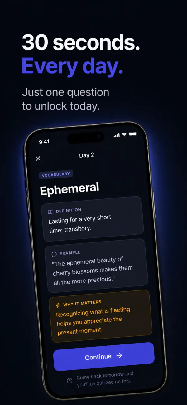 Screenshot #3 pour Recall - Learn Daily